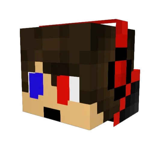 firals Minecraft avatar head, 3D render