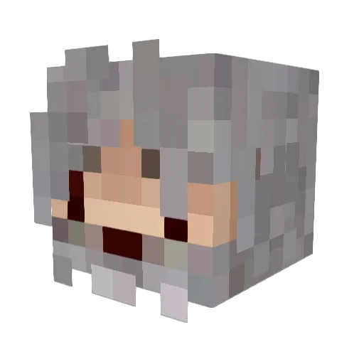 fire1000111 Minecraft avatar head, 3D render