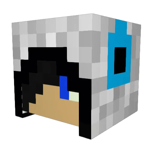 fire2604 Minecraft avatar head, 3D render