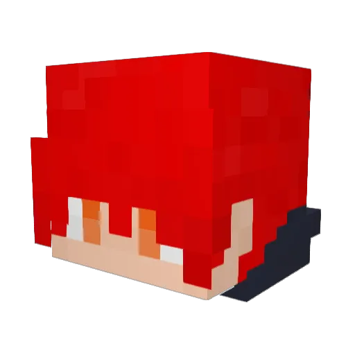 fire6ball Minecraft avatar head, 3D render