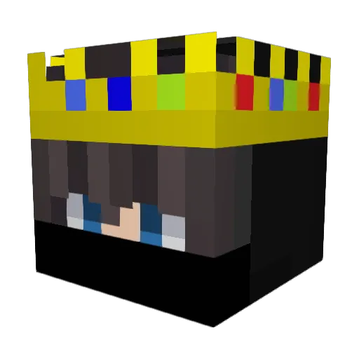 fire7876 Minecraft avatar head, 3D render