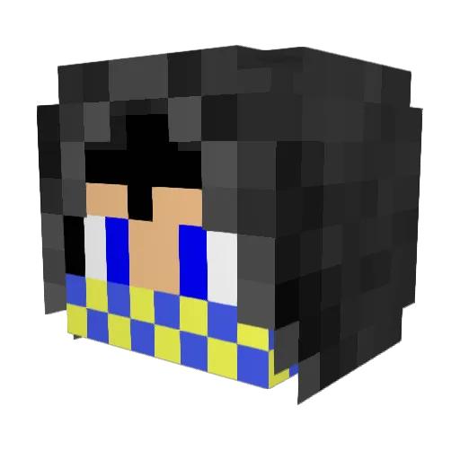 fire9dragon Minecraft avatar head, 3D render