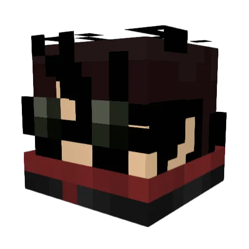 fireRXTN Minecraft avatar head, 3D render