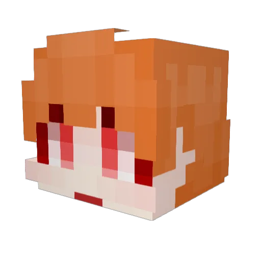 fire__chicken Minecraft avatar head, 3D render