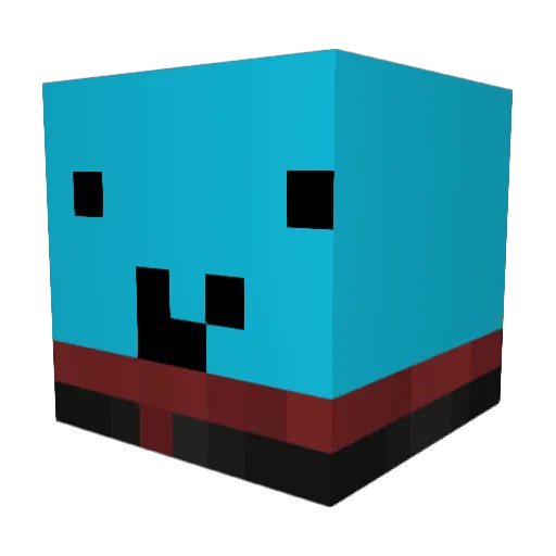 fire_duckys Minecraft avatar head, 3D render