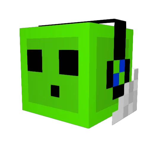 fire_nitrogen Minecraft avatar head, 3D render