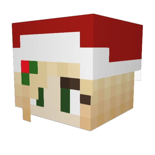 fireandice94 Minecraft avatar head, 3D render