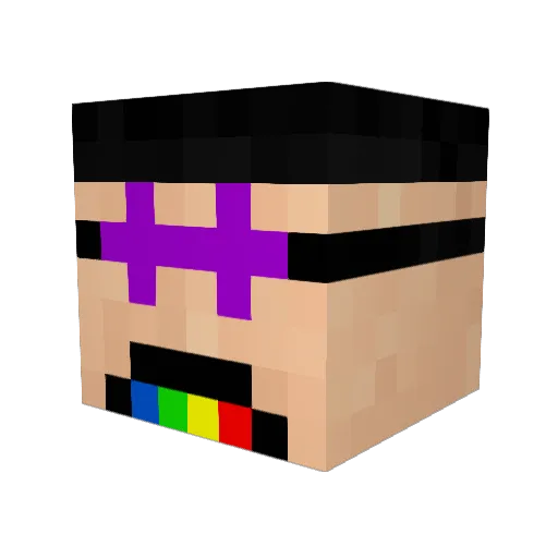 fireball0706 Minecraft avatar head, 3D render