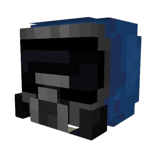fireball120 Minecraft avatar head, 3D render