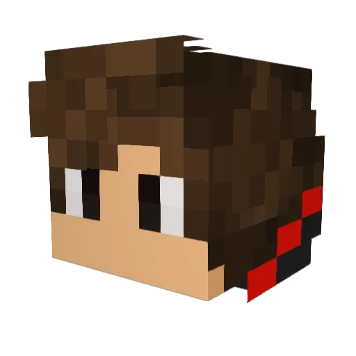 firebladeSK Minecraft avatar head, 3D render