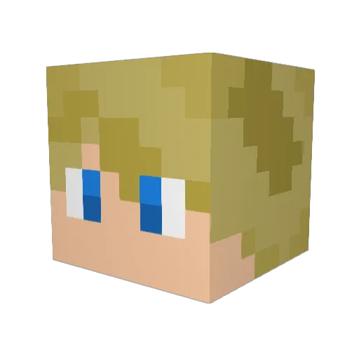 firebolt500 Minecraft avatar head, 3D render