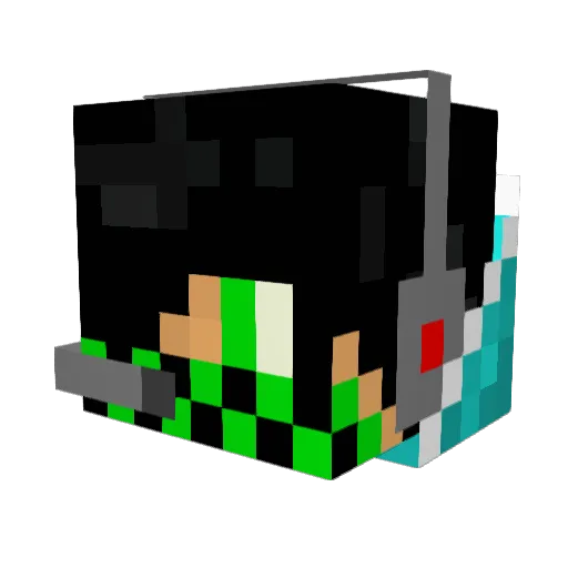firebolt507 Minecraft avatar head, 3D render
