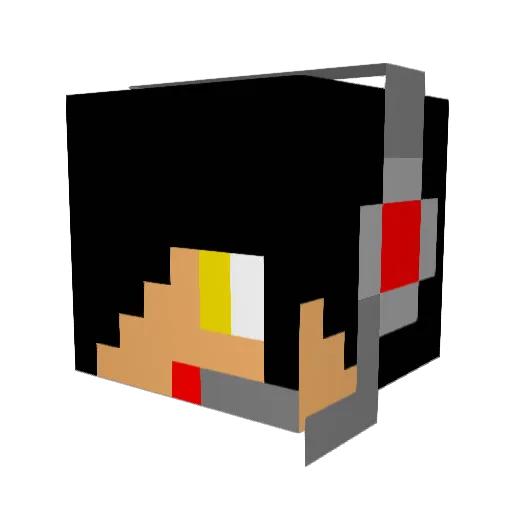 fireboy707 Minecraft avatar head, 3D render