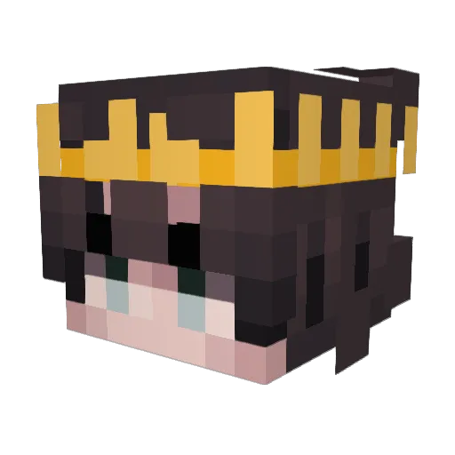 firecart Minecraft avatar head, 3D render