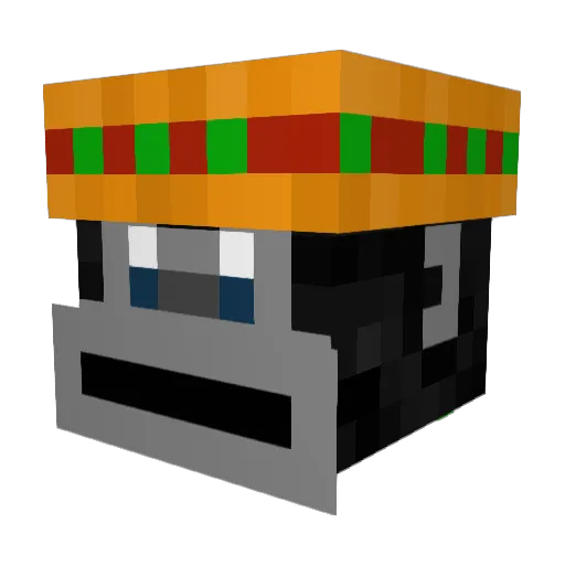 fireclown0921 Minecraft avatar head, 3D render