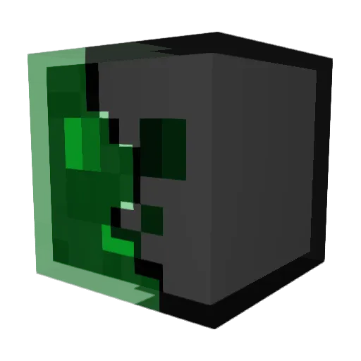 firedavid Minecraft avatar head, 3D render