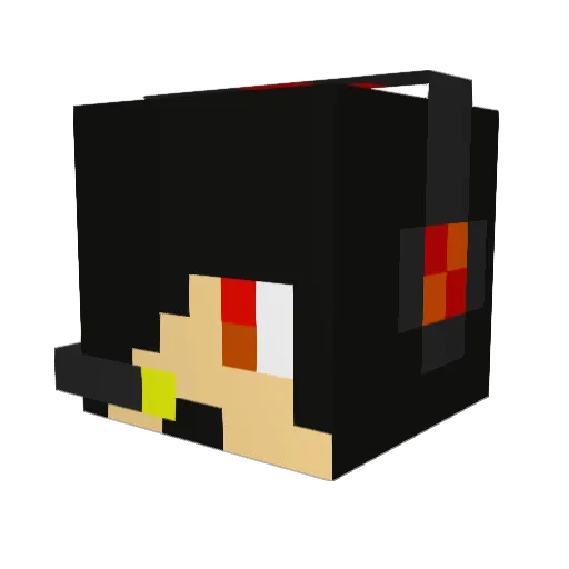 firedragon252 Minecraft avatar head, 3D render