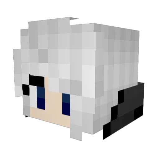 fireflake Minecraft avatar head, 3D render