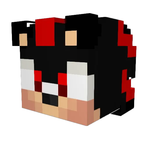 fireflyfuzz Minecraft avatar head, 3D render