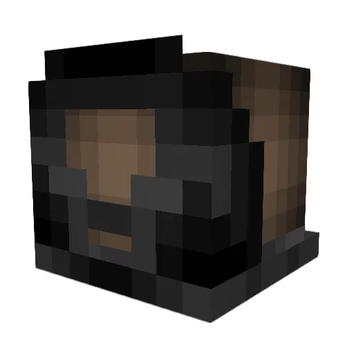 fireflytay Minecraft avatar head, 3D render
