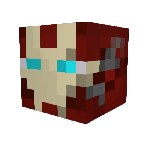 firefox20112 Minecraft avatar head, 3D render