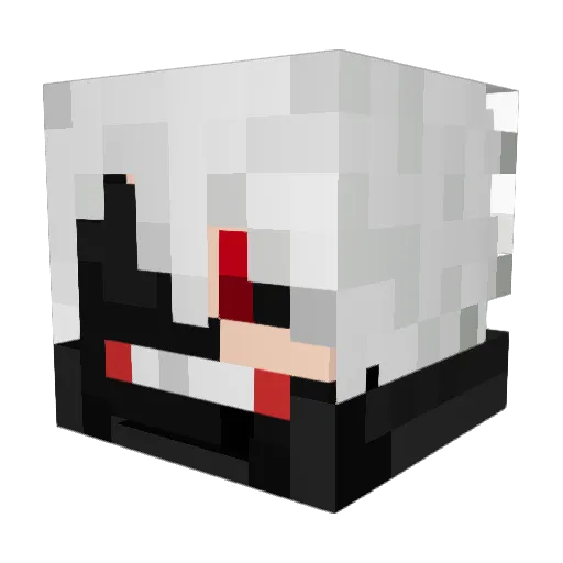 firefoxjack Minecraft avatar head, 3D render