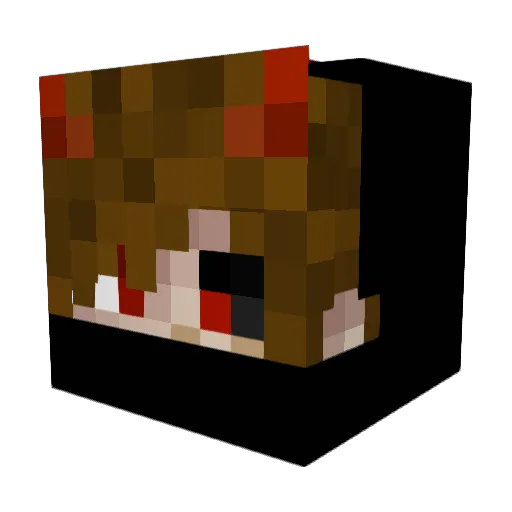 fireghost123 Minecraft avatar head, 3D render