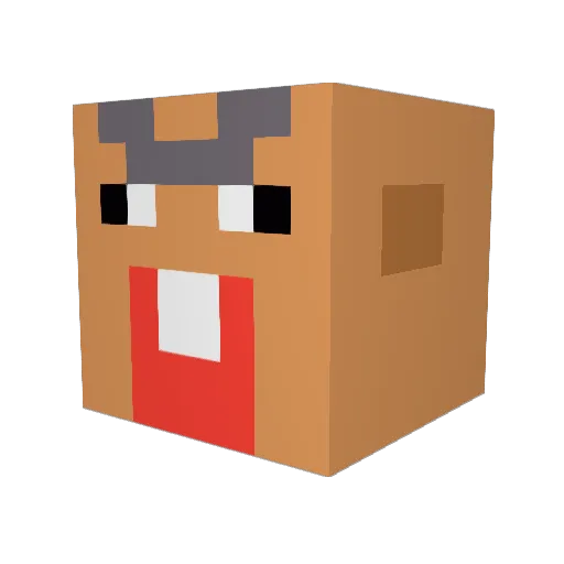 firegrimm Minecraft avatar head, 3D render