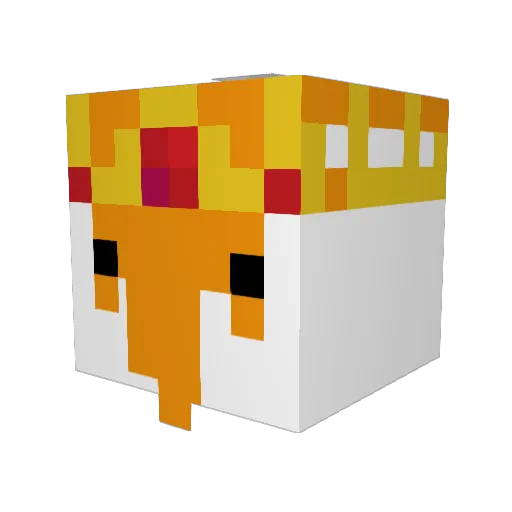 fireguy15 Minecraft avatar head, 3D render