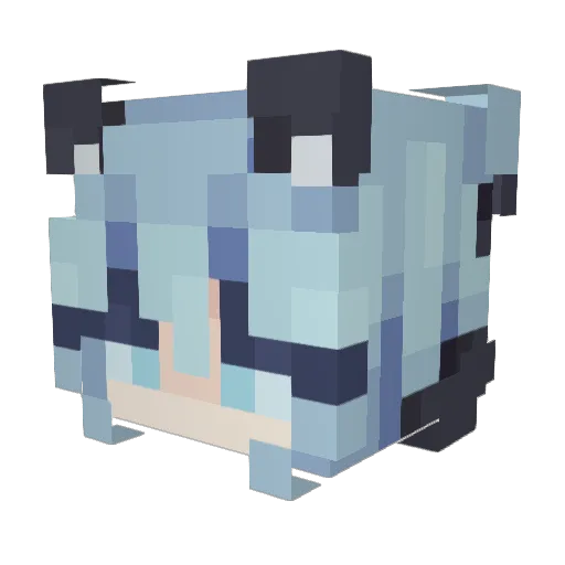 firehero2597 Minecraft avatar head, 3D render