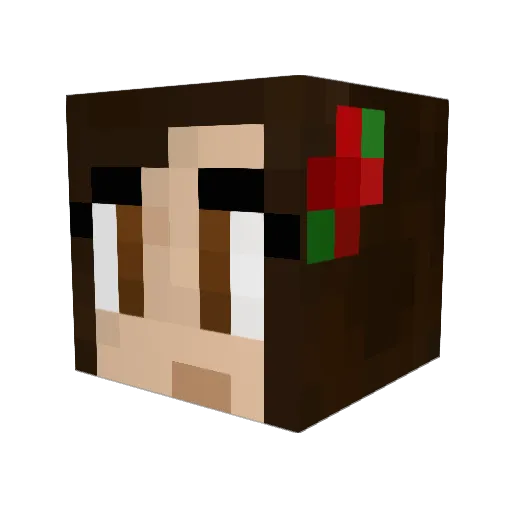fireki101 Minecraft avatar head, 3D render