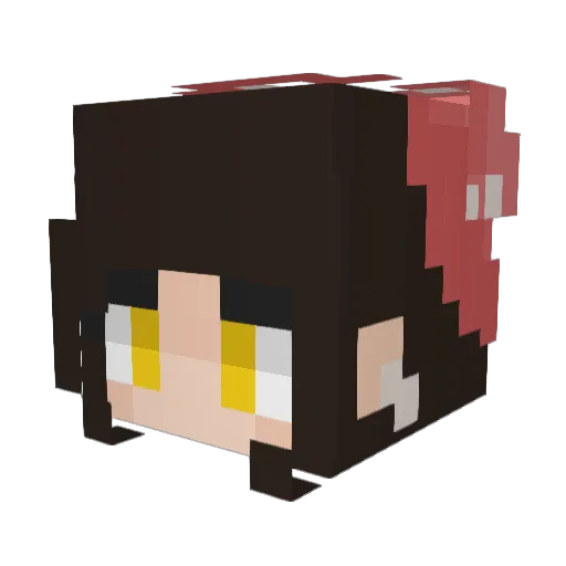 firekitten94 Minecraft avatar head, 3D render