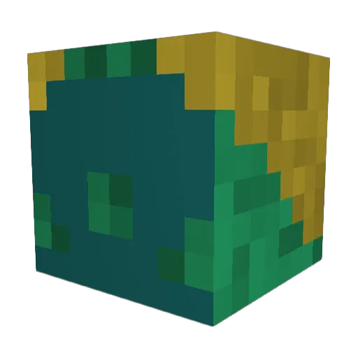 firekoen Minecraft avatar head, 3D render