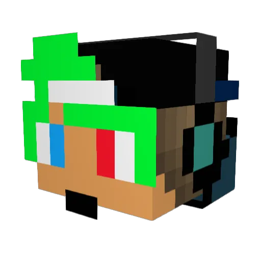 firelion98 Minecraft avatar head, 3D render