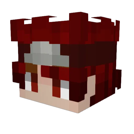 firemaster54327 Minecraft avatar head, 3D render