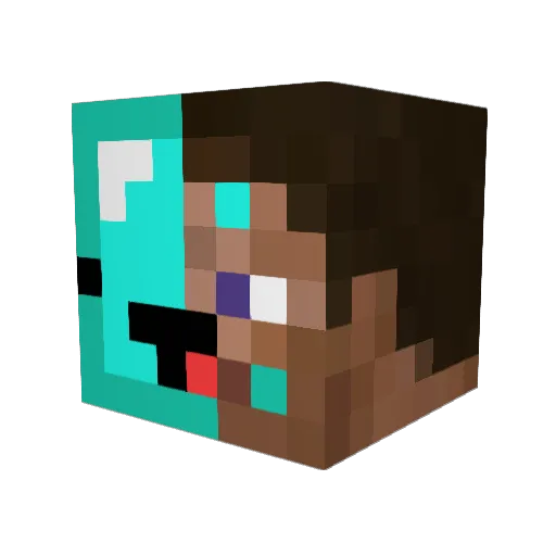 firepepper2000 Minecraft avatar head, 3D render