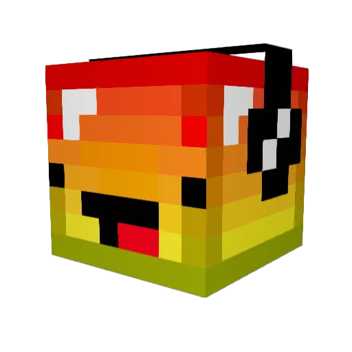 firered0213 Minecraft avatar head, 3D render