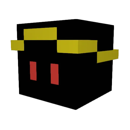 firered138 Minecraft avatar head, 3D render