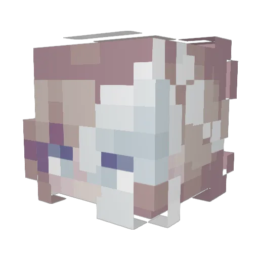 firerose09 Minecraft avatar head, 3D render