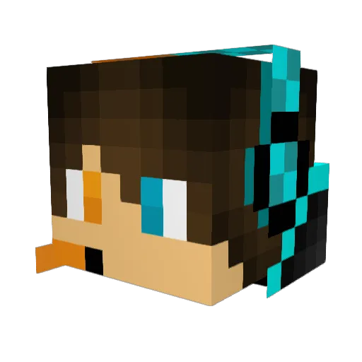 firesale84 Minecraft avatar head, 3D render