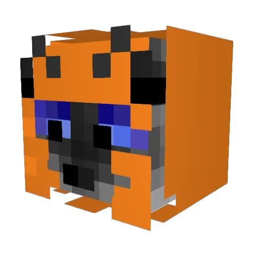 firestormer101 Minecraft avatar head, 3D render