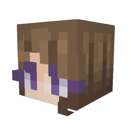 firetiger178 Minecraft avatar head, 3D render