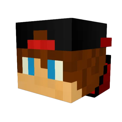 firetom50 Minecraft avatar head, 3D render