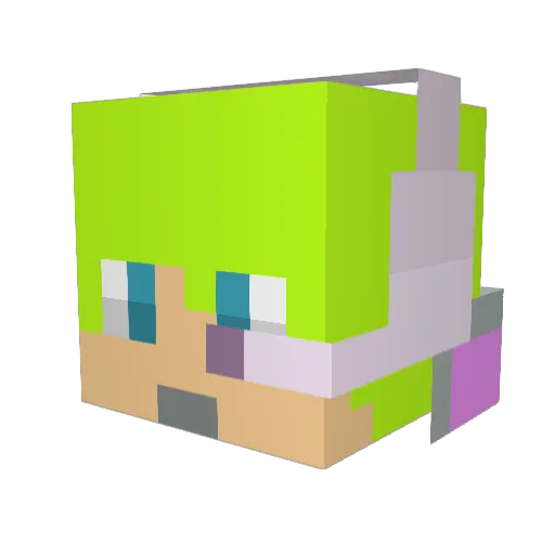 firewalkermax12 Minecraft avatar head, 3D render