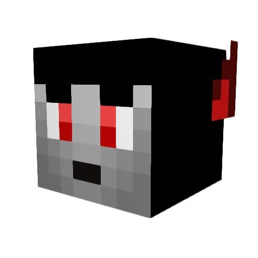 firewpr Minecraft avatar head, 3D render
