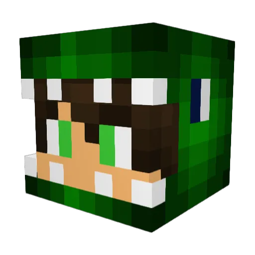 fireypineapple27 Minecraft avatar head, 3D render
