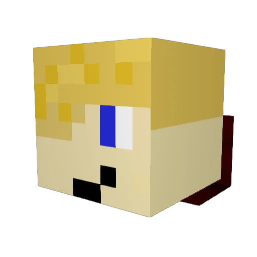 firezap44556 Minecraft avatar head, 3D render