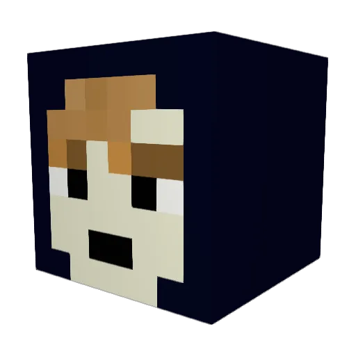 firix Minecraft avatar head, 3D render