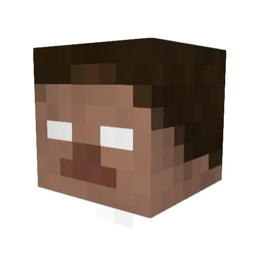 firobrine Minecraft avatar head, 3D render