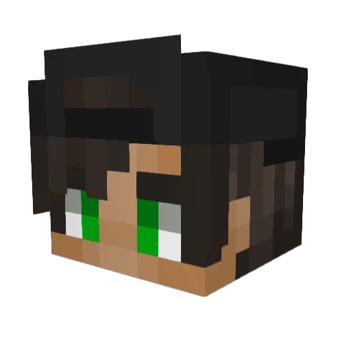 firz80 Minecraft avatar head, 3D render